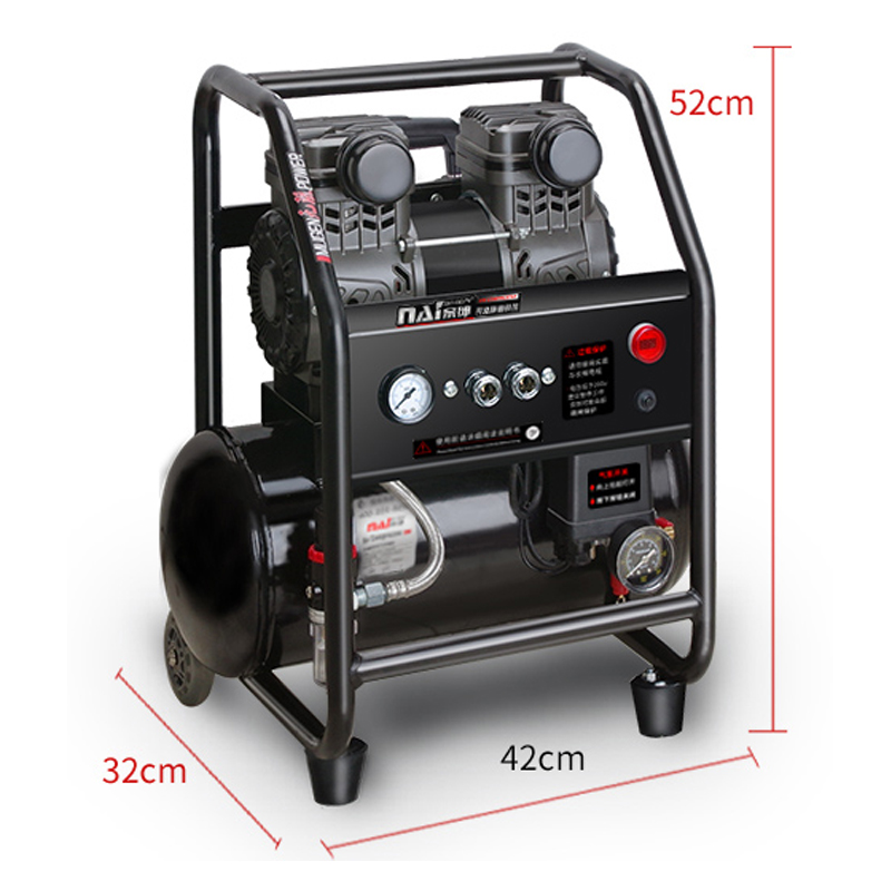 Air Pump Silent - エアポンプエアコンプレッサー小型サイレント工業用エアコンプレッサー木工塗装用オイルフリーエアコンプレッサーミニ