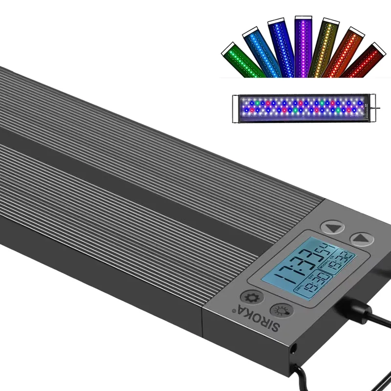 All Fish In Aquarium - 75cm 30インチ 水槽用LEDライト 魚タンク用LED アクアRGB 防水