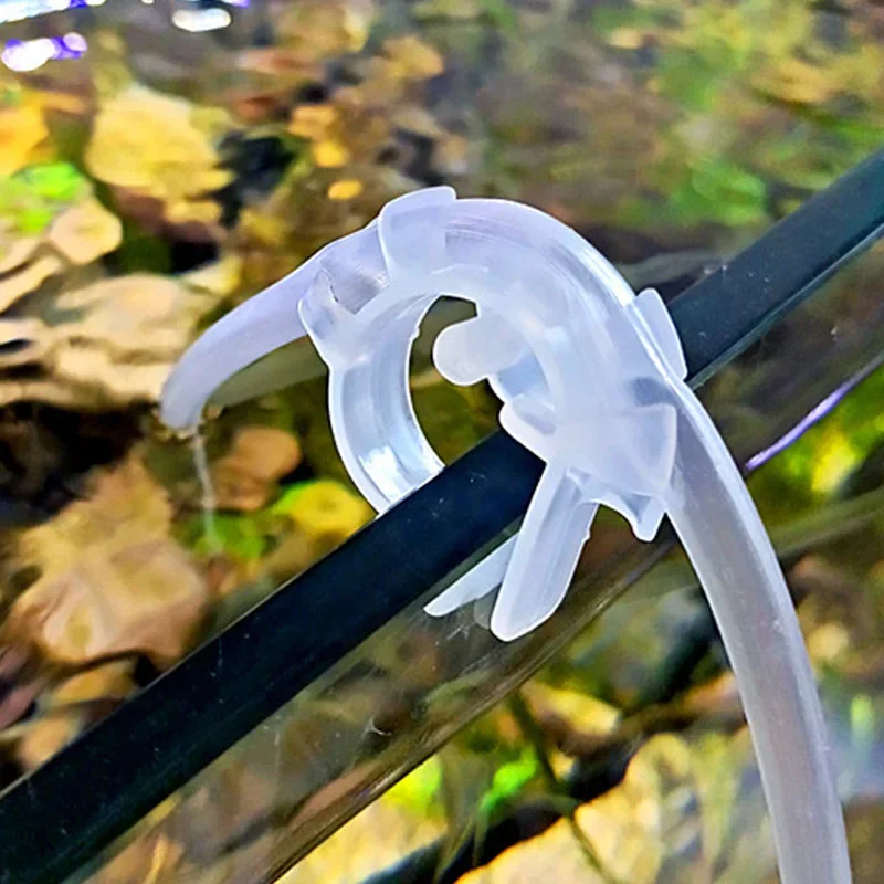 Aquarium Fish Youtube - 水族館エアチューブ水ホース固定クリップパイプホルダー U 字型チューブマウントブラケット水槽クランプ 4-6 ミリメートルホースアクセサリー