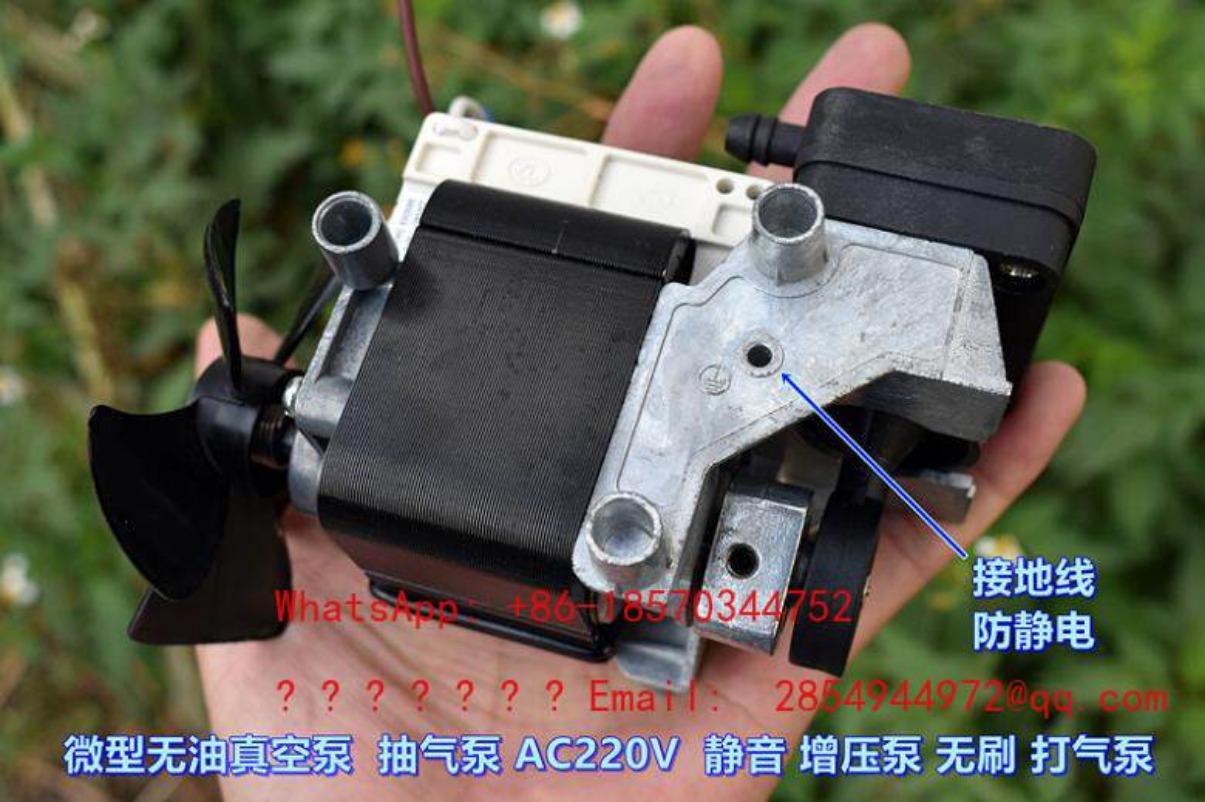 Air Pump Silent - AC220V 100W オイルフリー静音真空ポンプ ミニチュアブースターポンプ ブラシレスエアポンプ