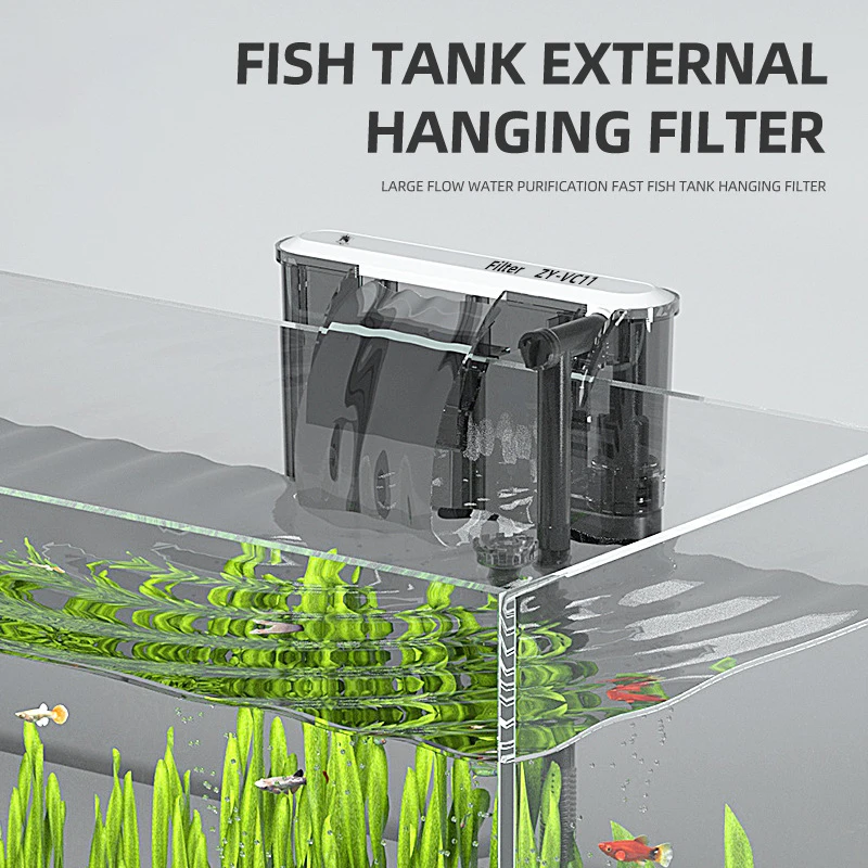 Aquarium Fish Background - 110V 220V 水族館フィルター 壁掛け水槽フィルター 外部草水槽フィルター 水流調整可能