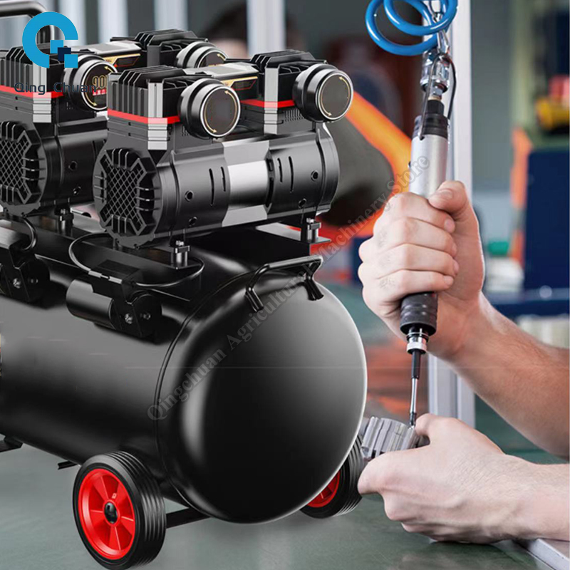 エアコンプレッサー小型 220V 40L 工業グレードオイル - Air Pump Silent のレビューと価格