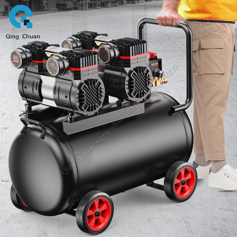 エアコンプレッサー小型 220V 40L 工業グレードオイル - Air Pump Silent のレビューと価格