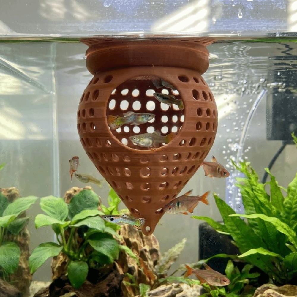3Dプリント製フローティングフィッシュハンモック隠れ家、中空 - Aquarium Fish Cave のレビューと価格