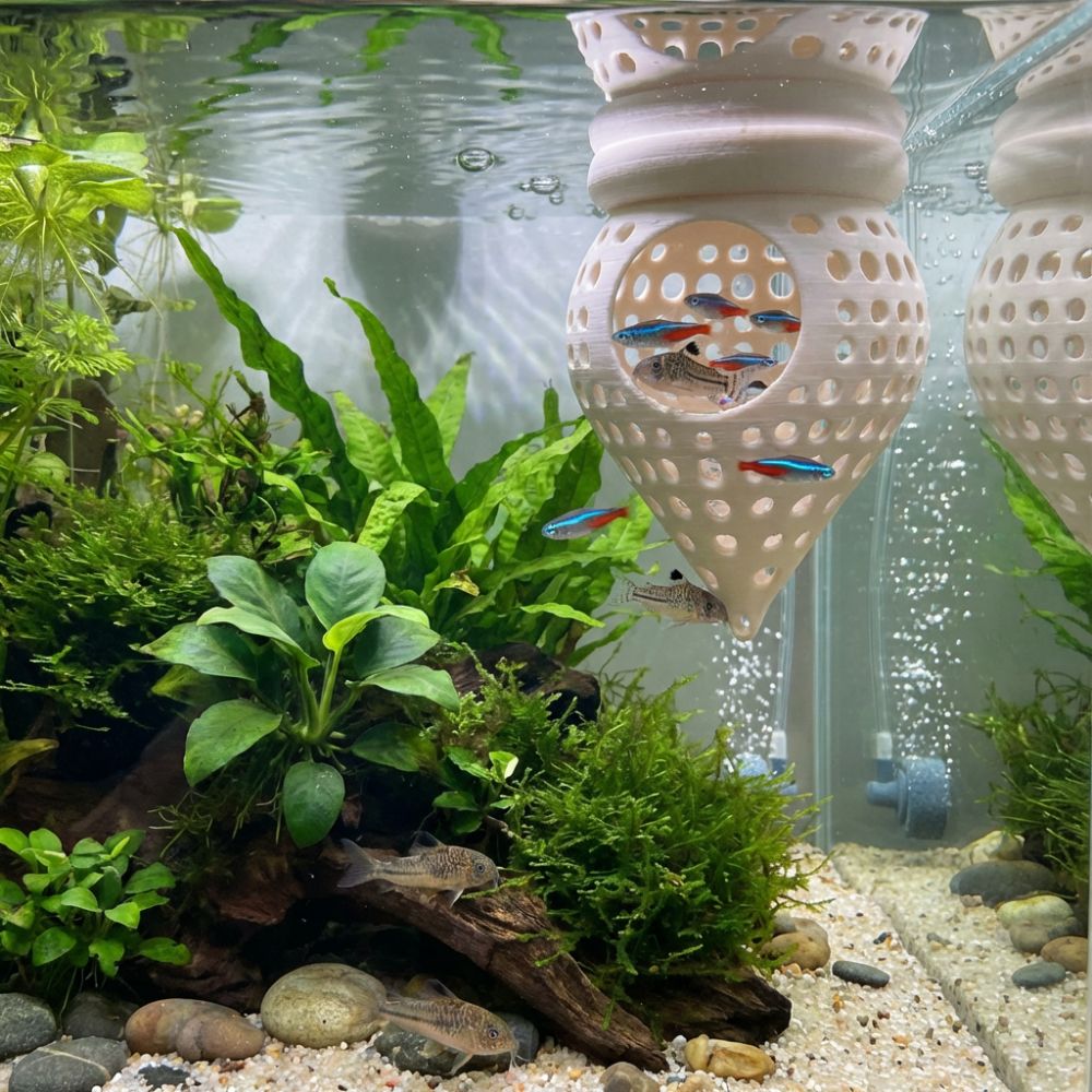 3Dプリント製フローティングフィッシュハンモック隠れ家、中空 - Aquarium Fish Cave のレビューと価格