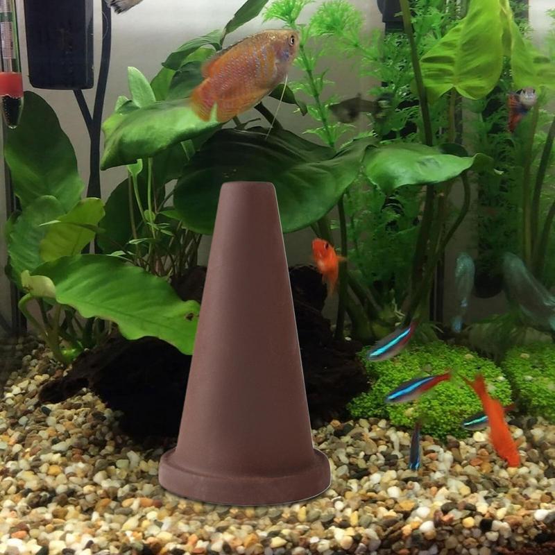 魚の水族館の装飾の陶器粘土のコーン、天使の魚のスレート、プリ - Aquarium Fish Cave のレビューと価格