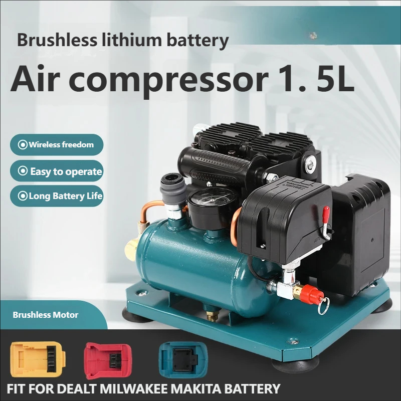 マキタ1.5Lポータブルエアコンプレッサー、ブラシレスワイヤ - Air Pump Silent のレビューと価格