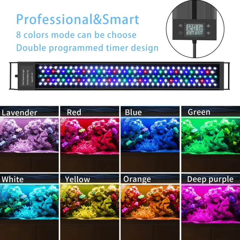 75cm 30インチ 水槽用LEDライト 魚タンク用LED  - All Fish In Aquarium のレビューと価格