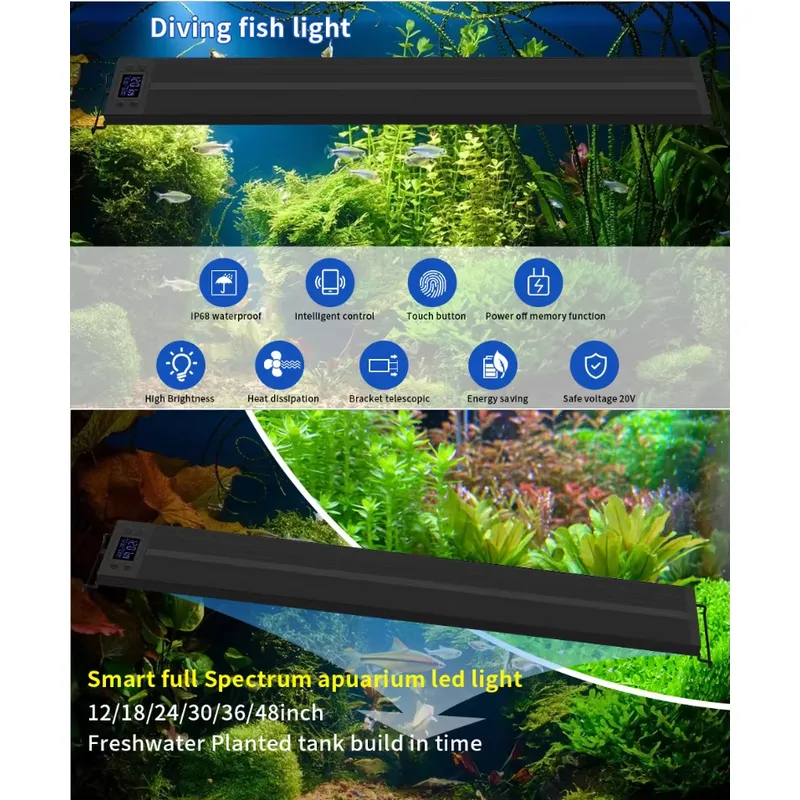 75cm 30インチ 水槽用LEDライト 魚タンク用LED  - All Fish In Aquarium のレビューと価格