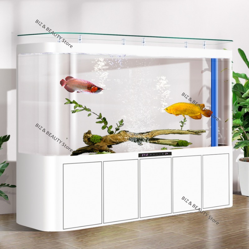 大型アークコーナーフィッシュタンク水槽リビングルームスマート - All Fish In Aquarium のレビューと価格