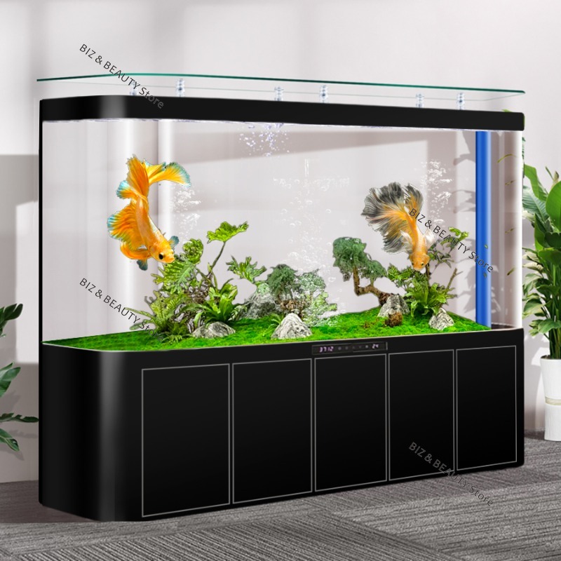 大型アークコーナーフィッシュタンク水槽リビングルームスマート - All Fish In Aquarium のレビューと価格