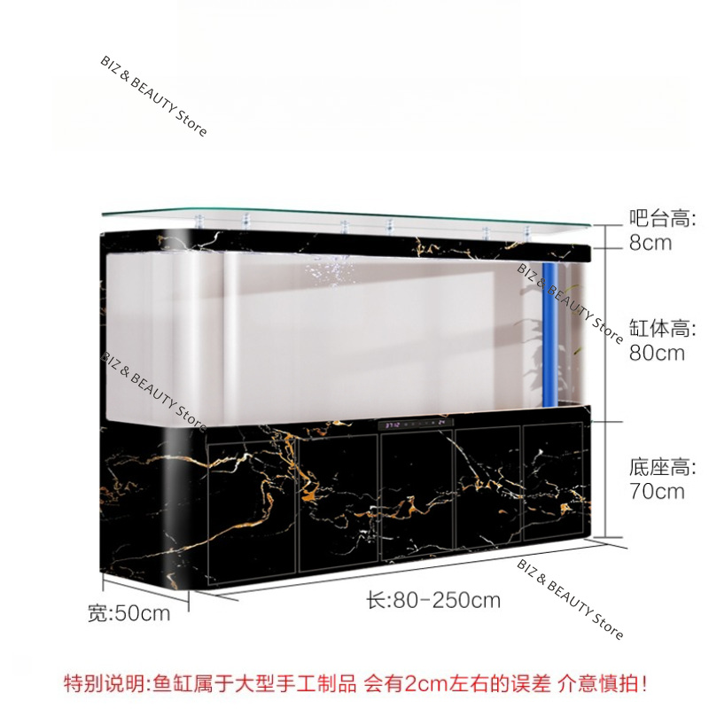 大型アークコーナーフィッシュタンク水槽リビングルームスマート - All Fish In Aquarium のレビューと価格