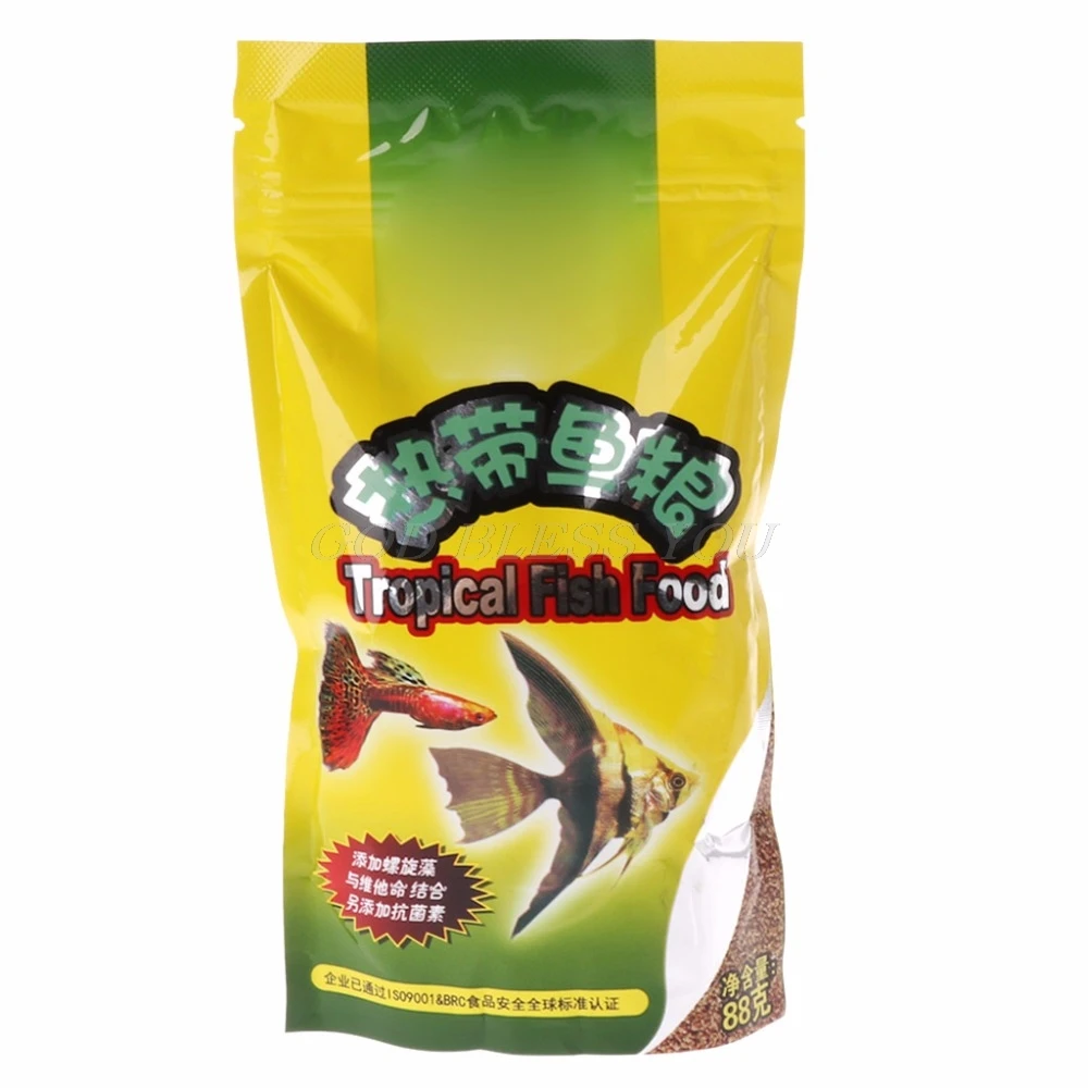 水族館タンク 熱帯魚の餌 小魚の餌 穀物 88g おいしい餌 - Fish Food Flake のレビューと価格