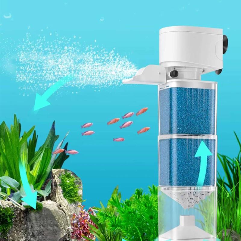 6 in 1水槽フィルターポンプ、魚タンク用水中サイレントエ - Air Pump Silent のレビューと価格