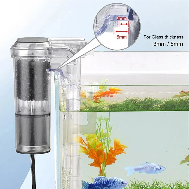 水槽用壁掛けフィルター USB プラグ ミニ水族館フィルター - Aquarium Fish Background のレビューと価格