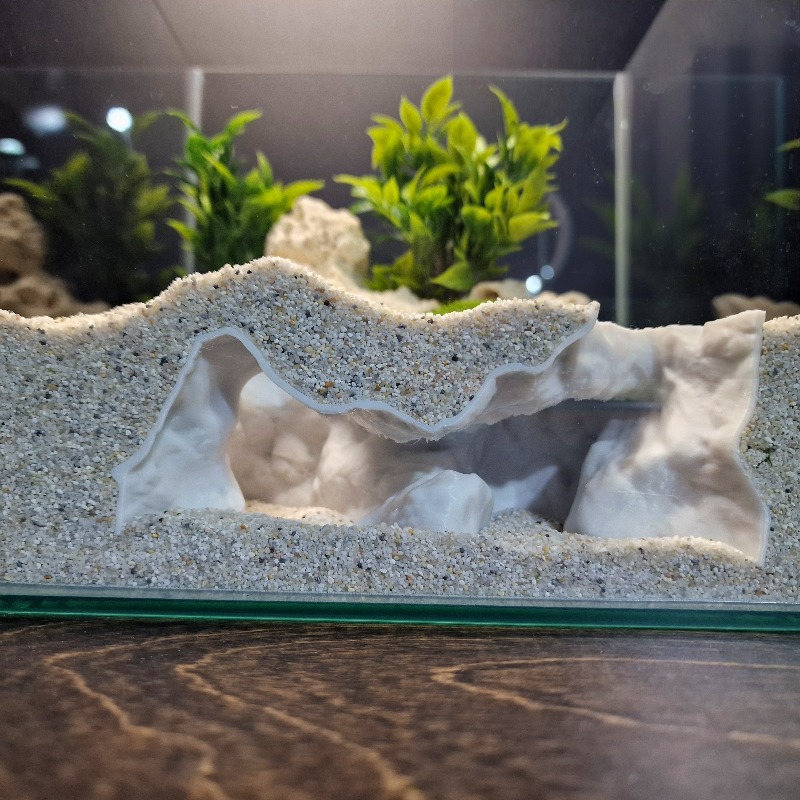プレミアム3Dプリント製海岸砂水槽洞窟シェルター魚エビ繁殖隠 - Aquarium Fish Cave のレビューと価格