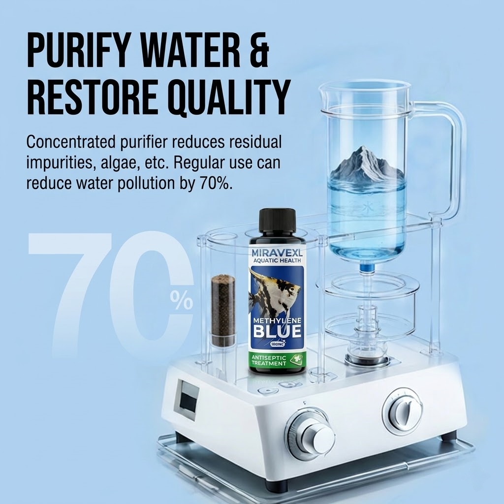 MIRAVEXL 100ml メチレンブルー水槽魚消毒剤 水 - Aquarium Fish Parasites のレビューと価格