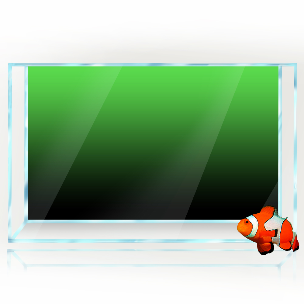 水槽の背景ステッカー黒、緑、青のグラデーションシンプルな印刷 - Aquarium Fish Background のレビューと価格