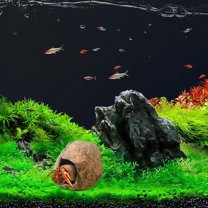 水族館の洞窟水槽シェルターハウス磁気取り外し可能な水槽装飾エ - Aquarium Fish Cave のレビューと価格