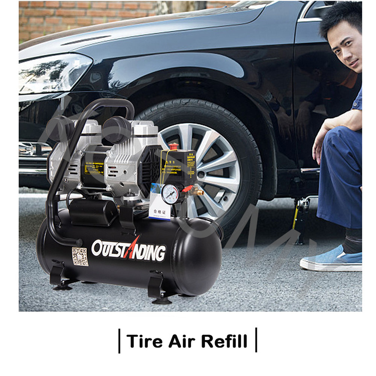 220V 小型エアコンプレッサーオイルフリーサイレントエアポ - Air Pump Silent のレビューと価格